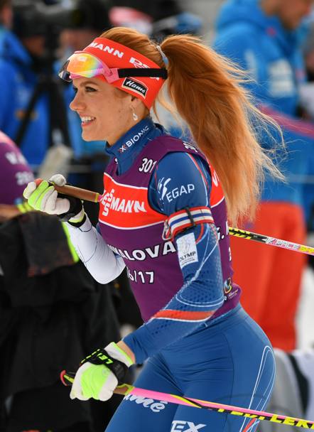 Biathlon: una sorridente Gabriela Koukalov durante la sessione di allenamento a Hochfilzen, Austria (Afp)